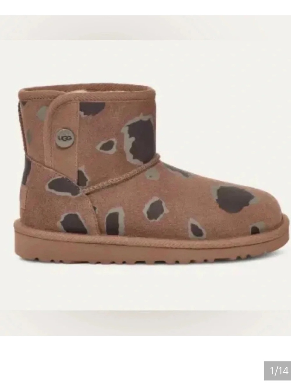 Ugg Jona Appaloosa Kids Animal Print Short Boots Mini